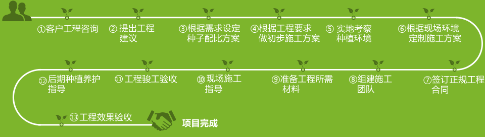 花卉工程承接流程图